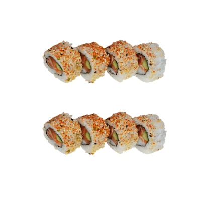 Spicy sake roll 8 stuks