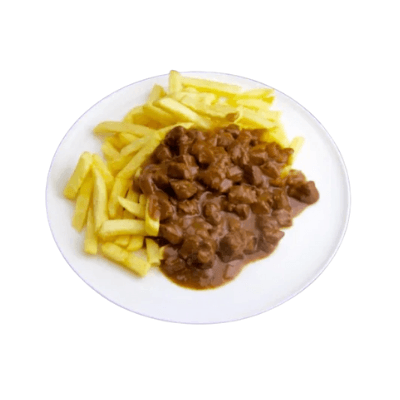 Patat Groot met stoofvlees